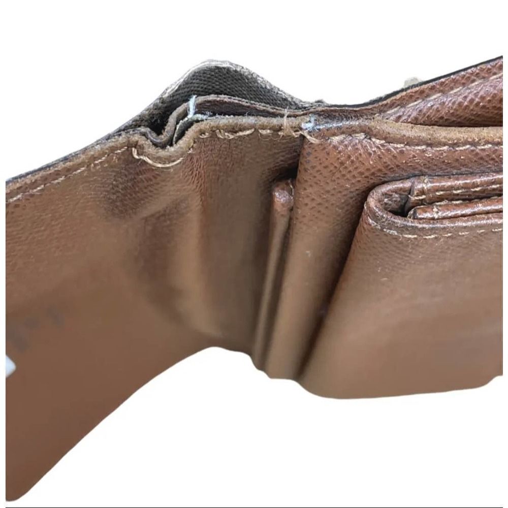 LOUIS VUITTON Monogram Canvas Leather Etui Papiers Trifold Wallet. SP1011. - Picture 9 of 11